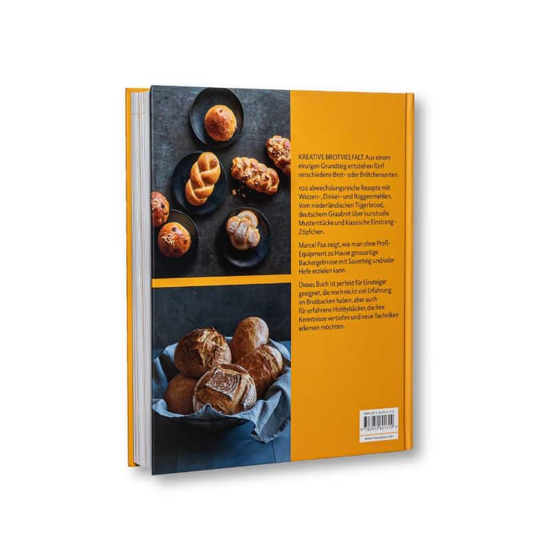 Brote und Brötchen auf Buchrückseite