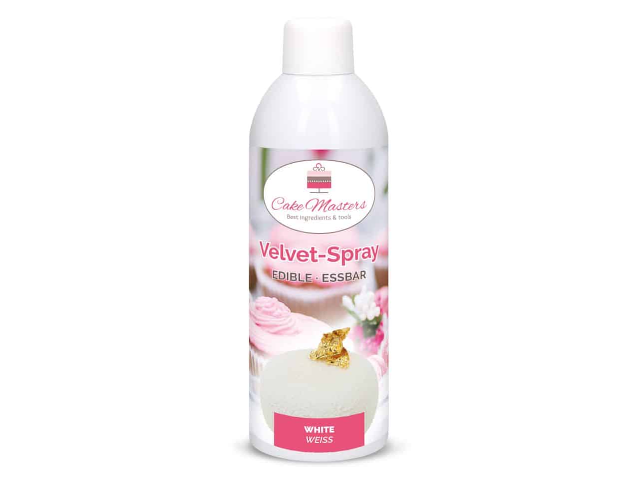 Velvet-Spray Weiß Flasche Produkt
