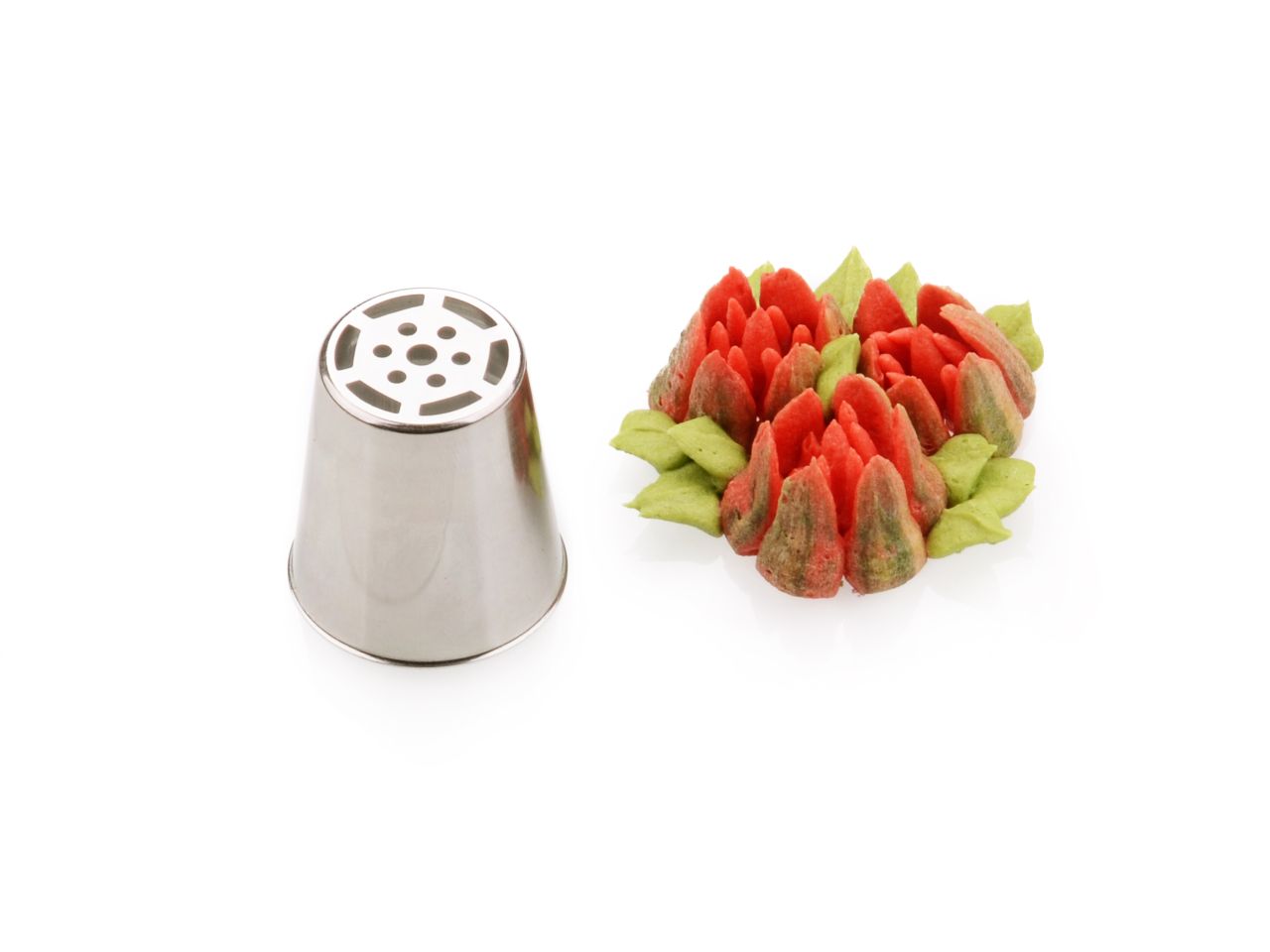 Russische Spritztülle und Blumen-Dekor