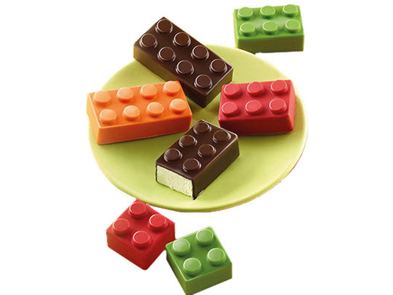 Silikonform Choco Block