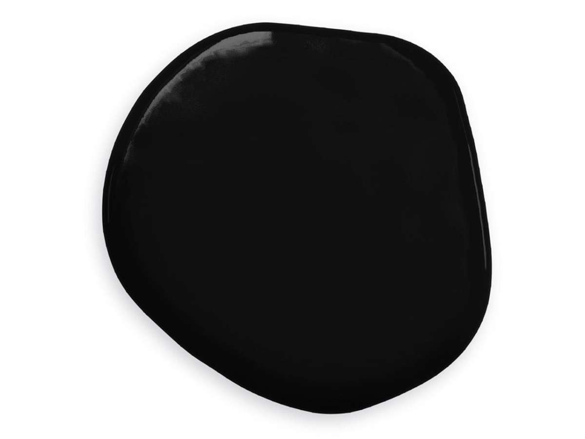 Schwarze, runde Backmatte Silikon