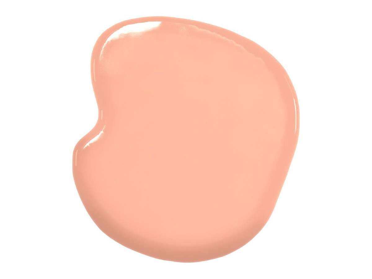 Apricotfarbene Glasur auf Weiß