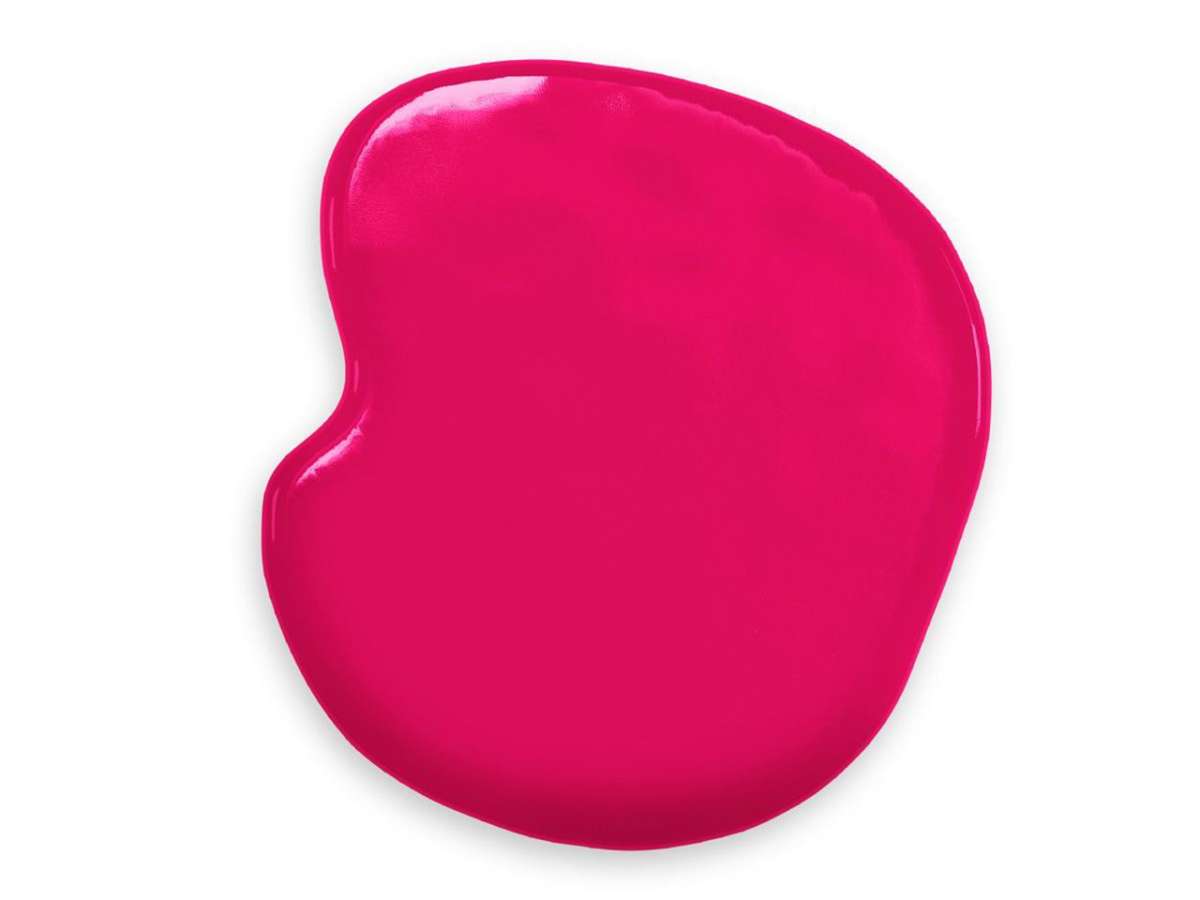 Pinkfarbener Lebensmittelfarben-Fleck