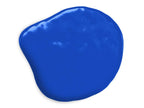 Blaue Lebensmittelfarbe flüssig Klecks