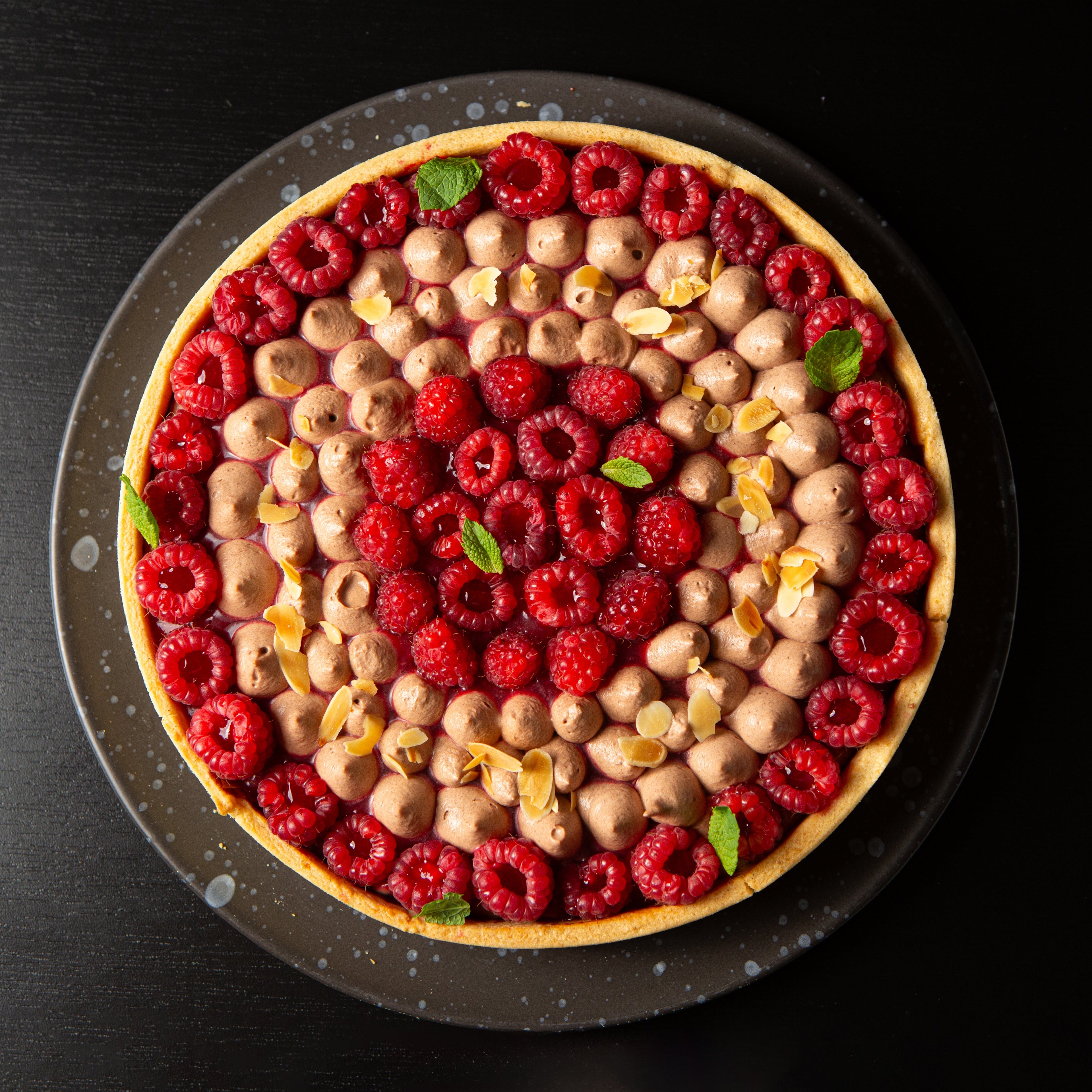 Tarte süss mit Himbeeren