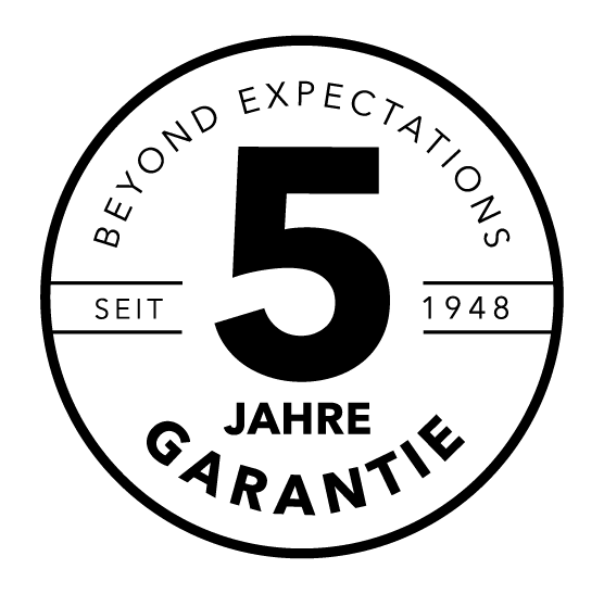 5 Jahre Garantie Siegel Logo