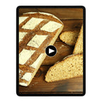 UrDinkel Brot auf einem Tablet