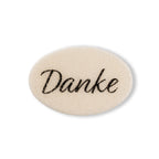 Essbare Deko mit Schriftzug Danke