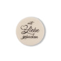 Essbarer Aufleger „mit Liebe gebacken“