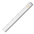 Metalllineal mit Marcel Paa Logo
