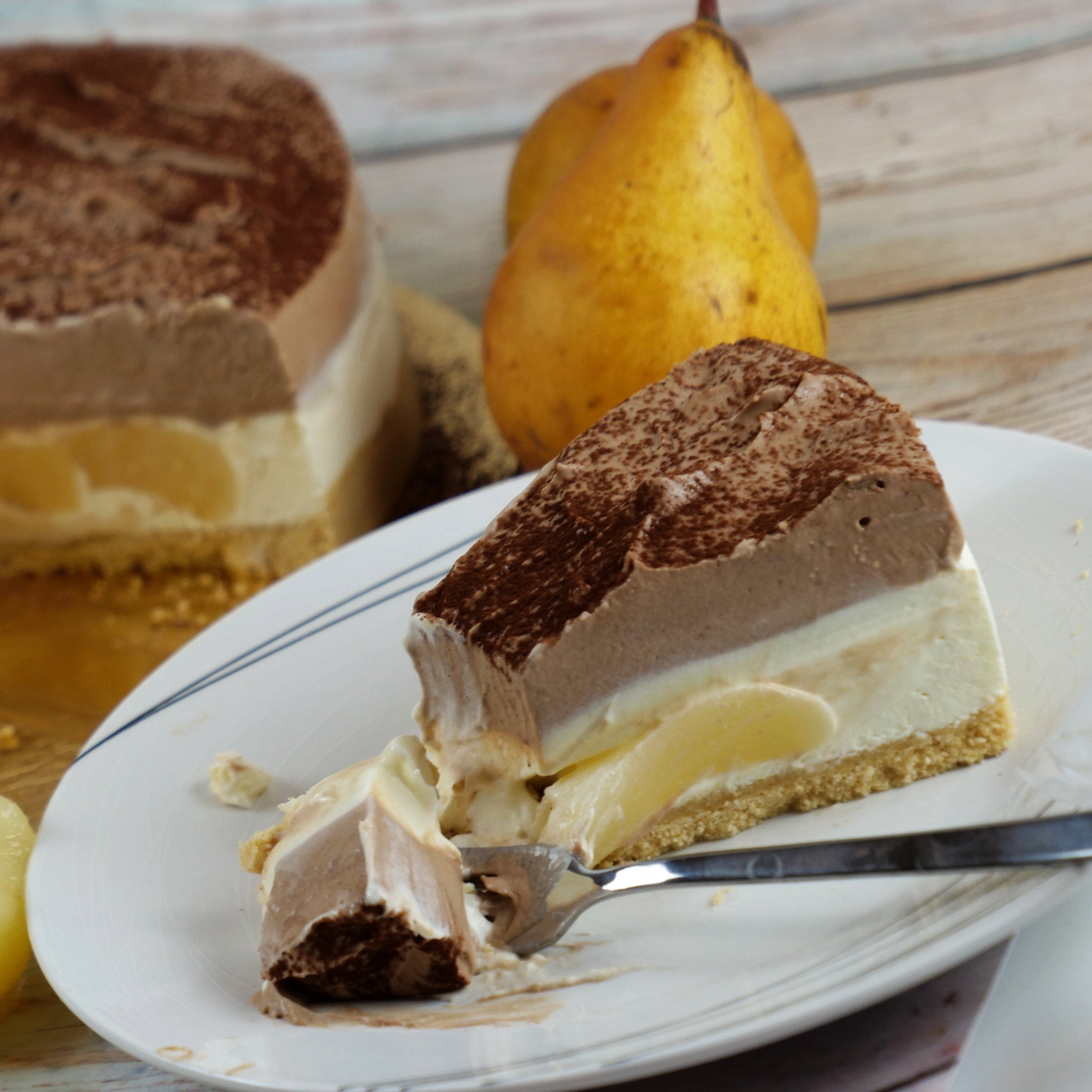 No bakeBirnen-Pudding