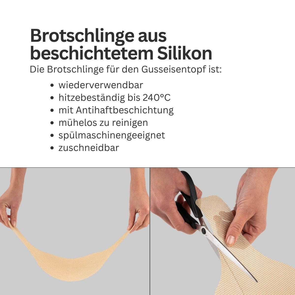 Brotschlinge Silikon, Marcel Paa, Schere