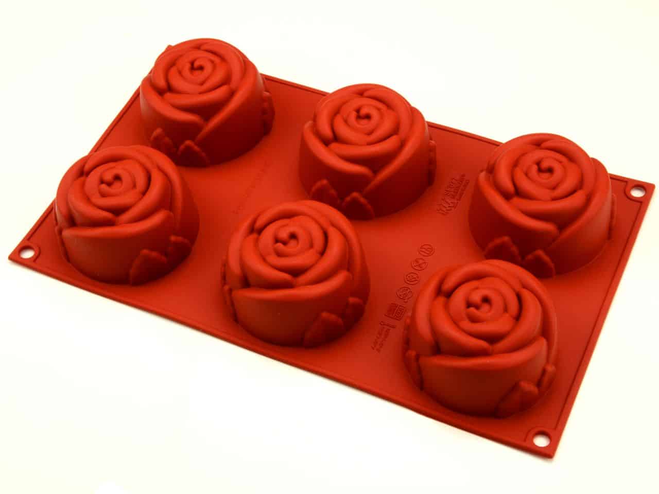 Silikonform Mini Rose V01