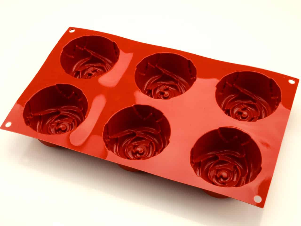 Silikonform Mini Rose V02