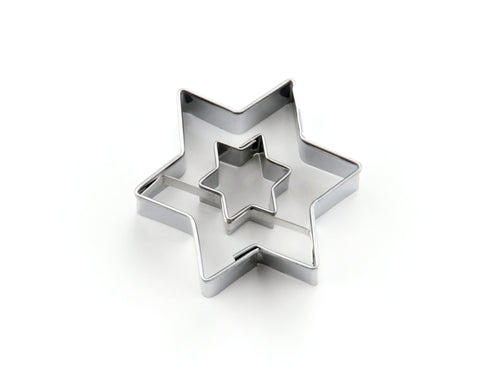Ausstecher Stern mit Stern 4,5 cm