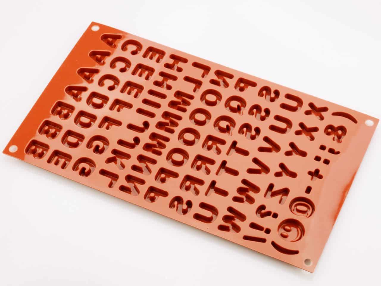 Silikonform klein Buchstaben V02