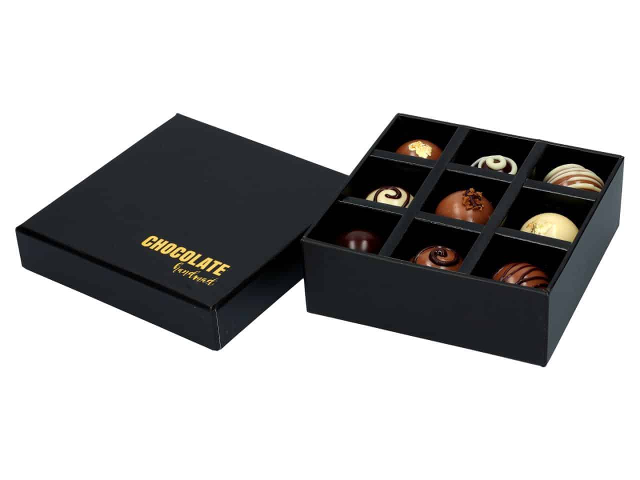 Chocolate Case Handmade für 9 Pralinen V01