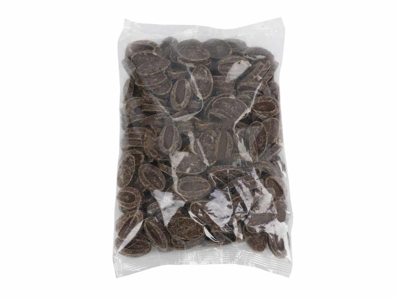 Beutel mit dunkler Kuvertüre Drops