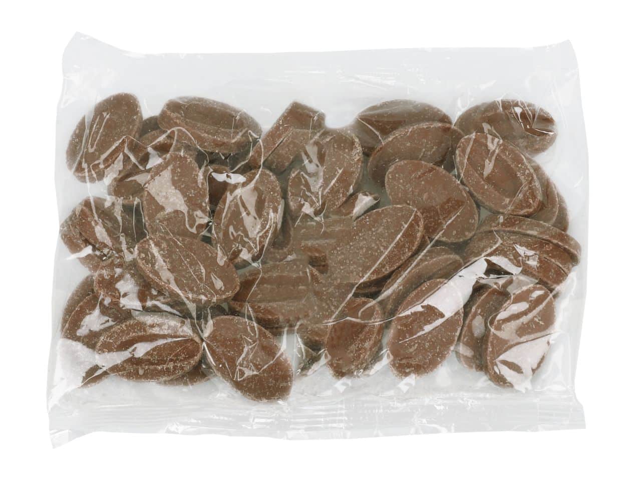 Schokoladendrops in transparenter Verpackung