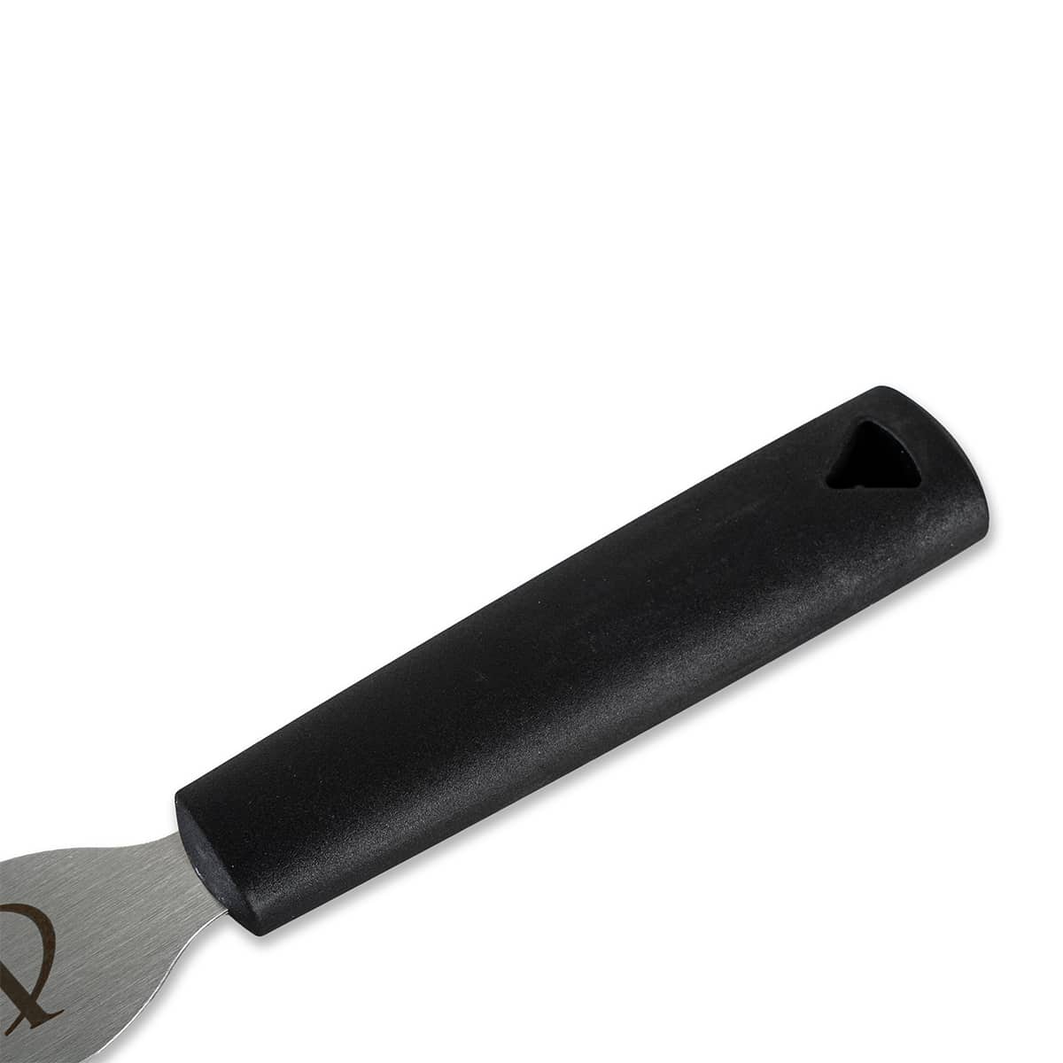 Teigschaber mit schwarzem Griff