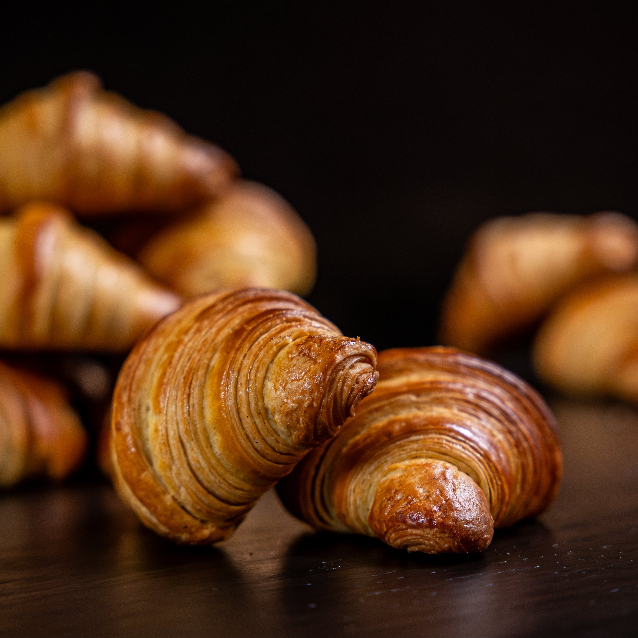 Croissants mit Sauerteig