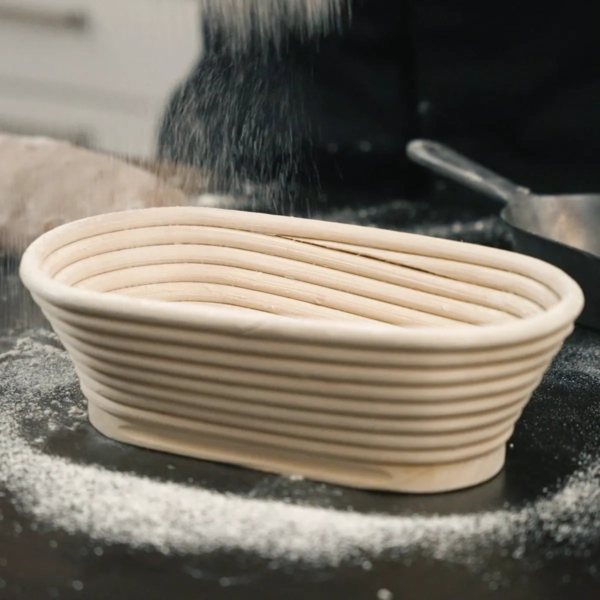 Marcels Gärkorb aus Peddigrohr lang 25 cm