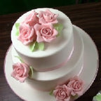 Fondant Torte mit Rosen
