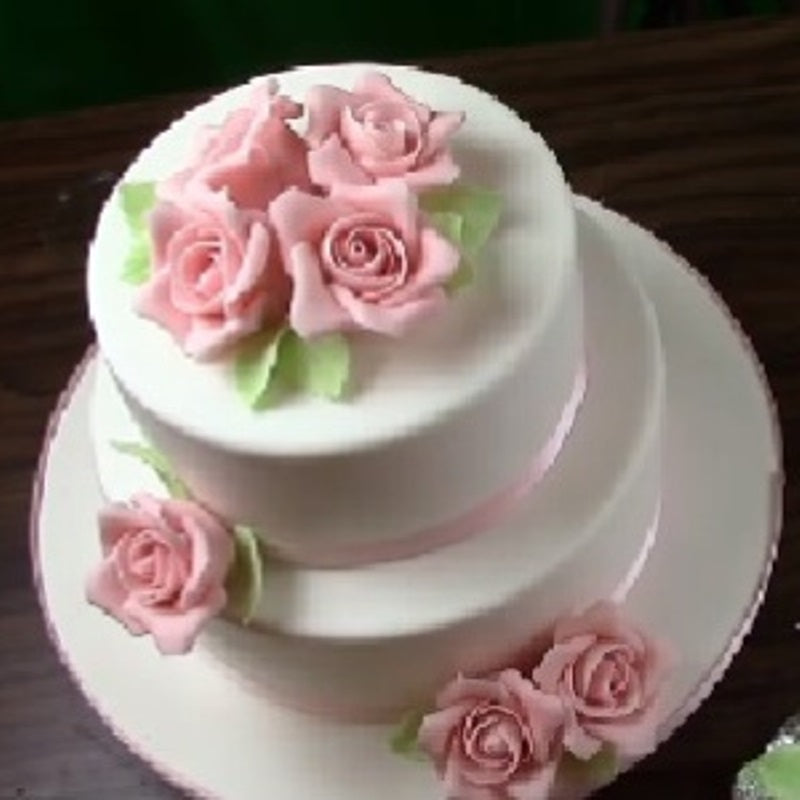 Fondant Torte mit Rosen