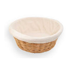 Gärkorb aus Holz mit Stoff