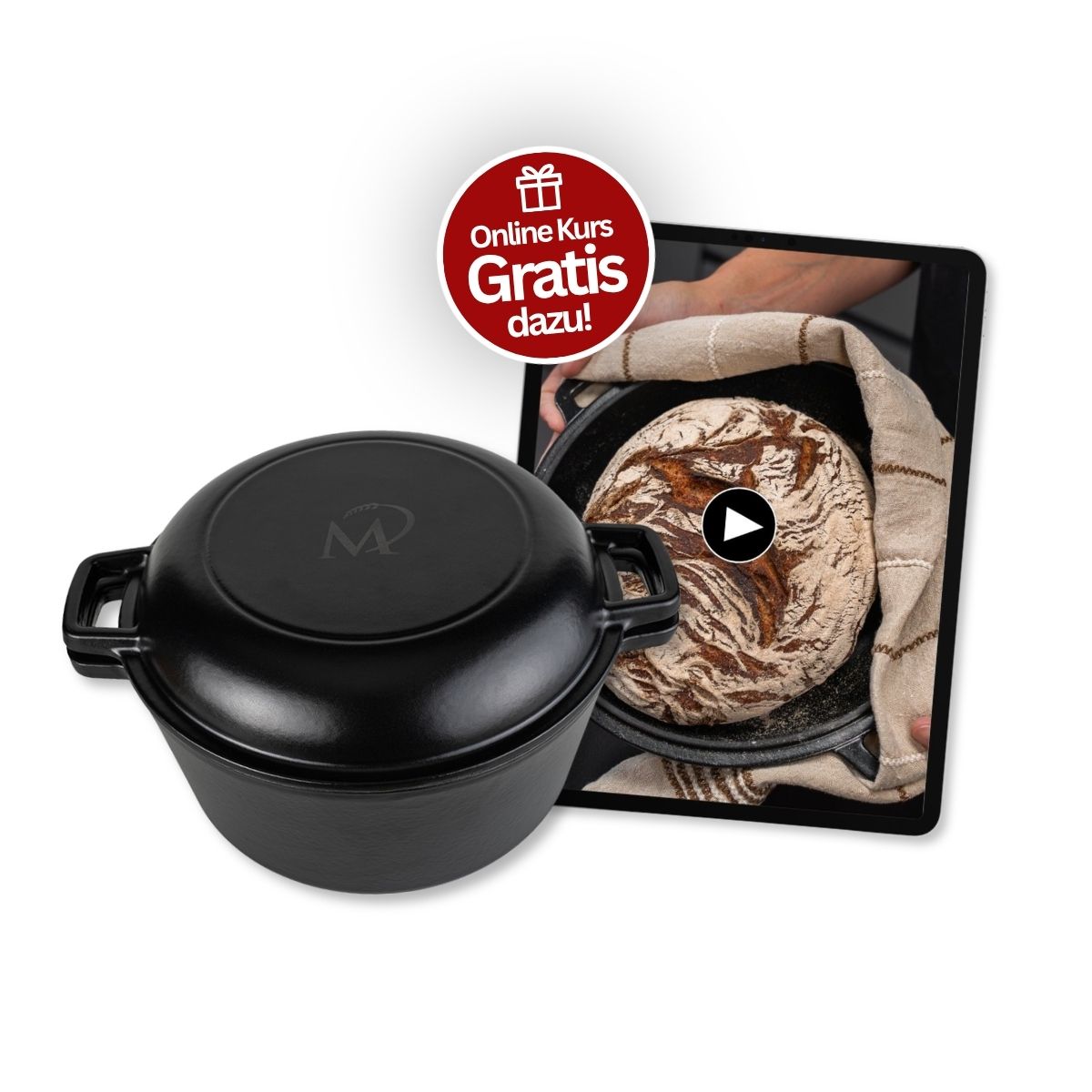 Marcels Gusseisentopf - inkl. GRATIS Backen im Topf - Online-Kurs