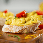 Curry-Hähnchen auf Ciabatta-Brot