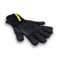 Schwarzer Backhandschuh mit Noppen