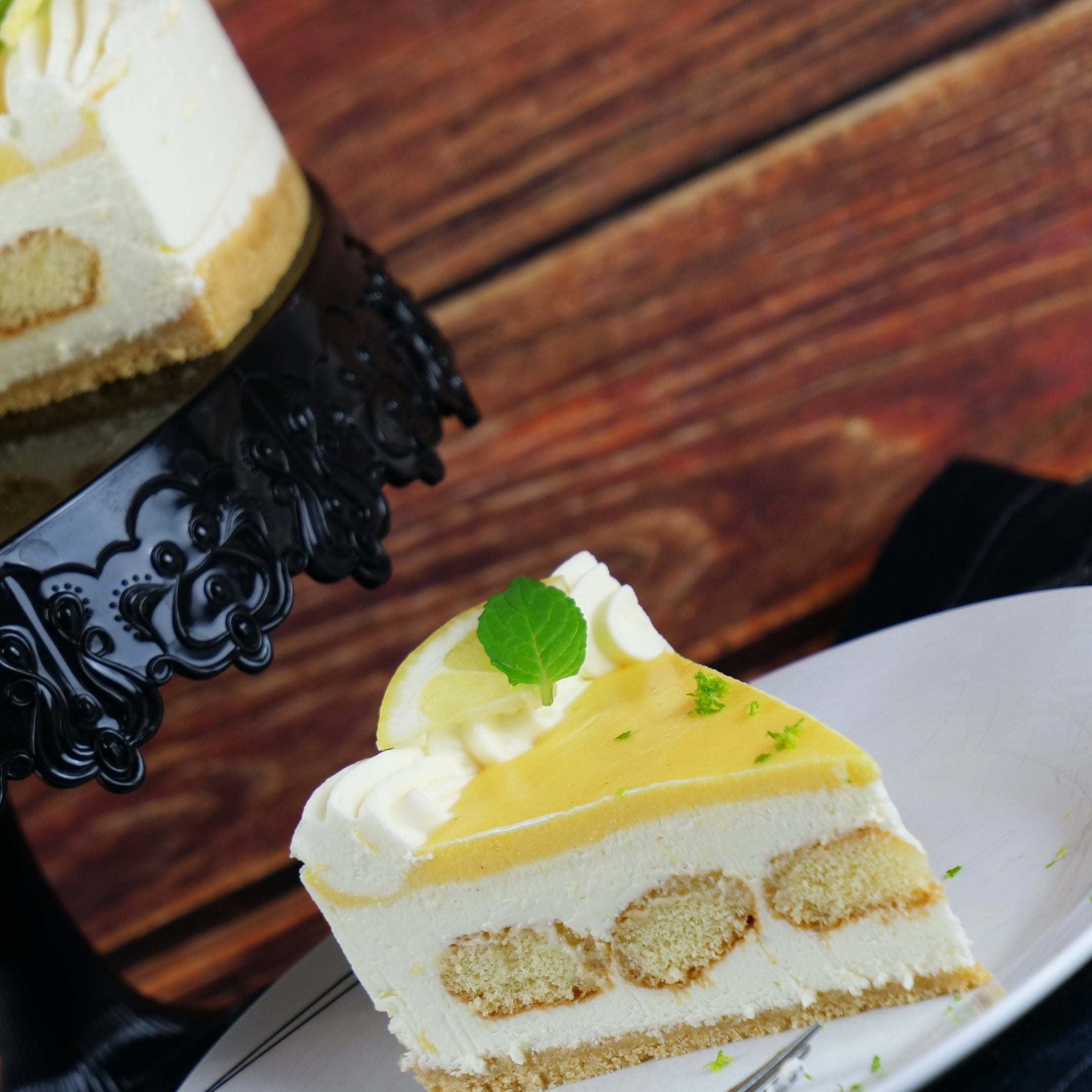 No bake cakes - Holunder-Zitrone