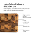Holz-Schneideblock aus Walnussholz
