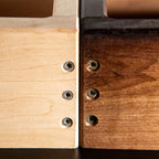 Holzverbindung mit Schrauben, Detailansicht