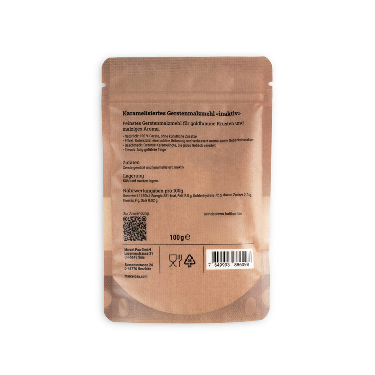 Marcels CH-Backmalz/Gersten-Karamellmalz (inaktiv) 100g