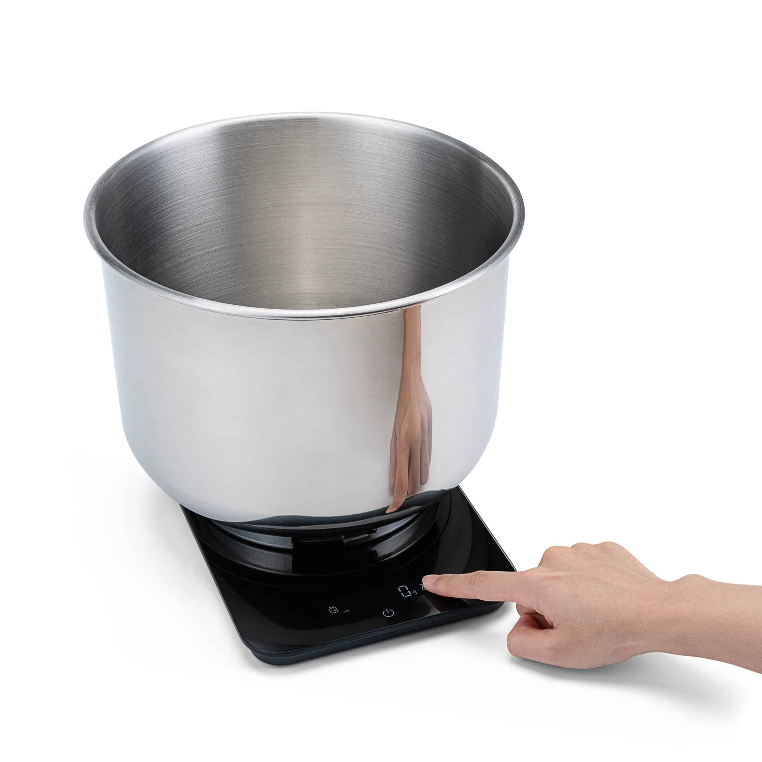 Hand bedient Küchenwaage mit Schüssel
