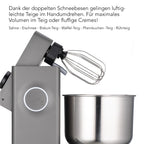 Küchenmaschine mit Rührbesen und Schüssel