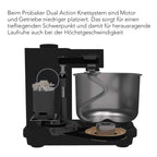 Küchenmaschine mit sichtbarem Innenleben