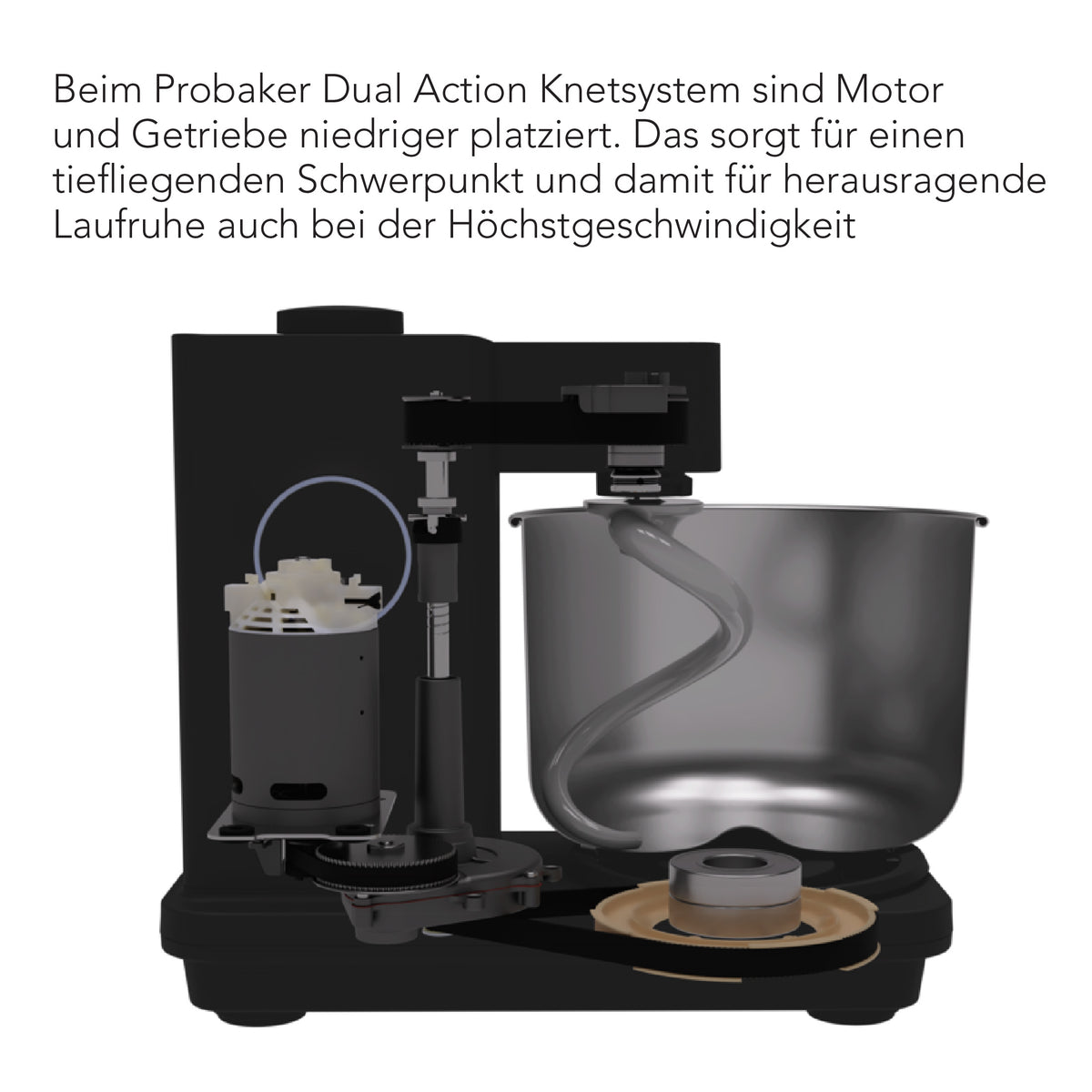 Küchenmaschine mit offenem Antriebssystem