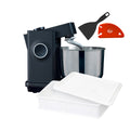 WILFA ProBaker Küchenmaschine KM1B-70 schwarz (602030) mit Teigbox und Schaber