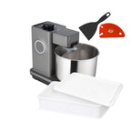 WILFA ProBaker Küchenmaschine mit Timer KM2GY-T70 grau (602034) mit Teigbox und Schaber