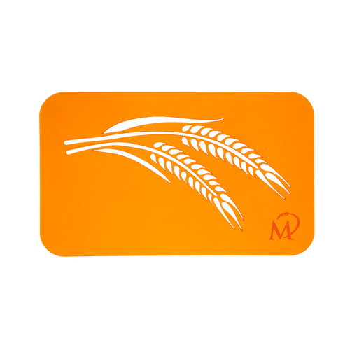 Teigkarte mit Ähren-Motiv