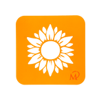 Sonnenblumen-Schablone aus Kunststoff