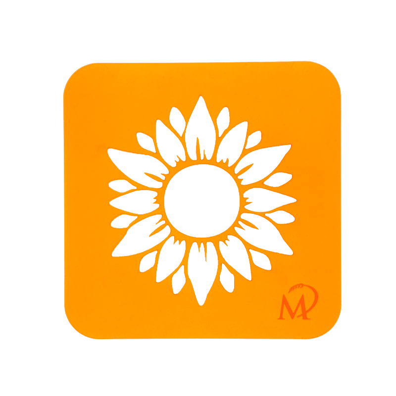 Sonnenblumen-Schablone aus Kunststoff