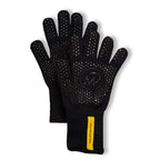 Schwarze Backhandschuhe mit Noppen