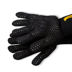 Schwarze Backhandschuhe mit Noppen