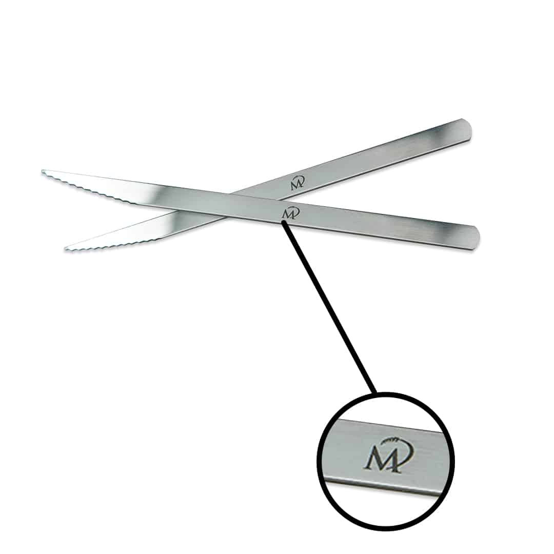 Brotmesser aus Edelstahl mit Logo