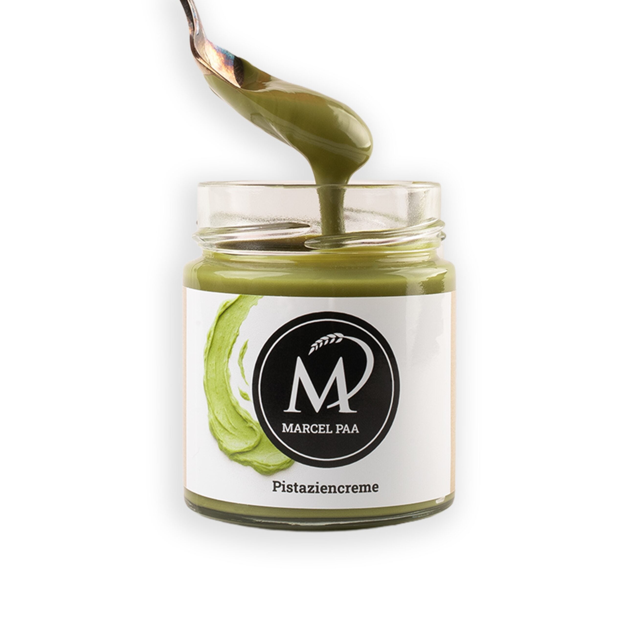 Pistaziencreme im Glas, Löffel