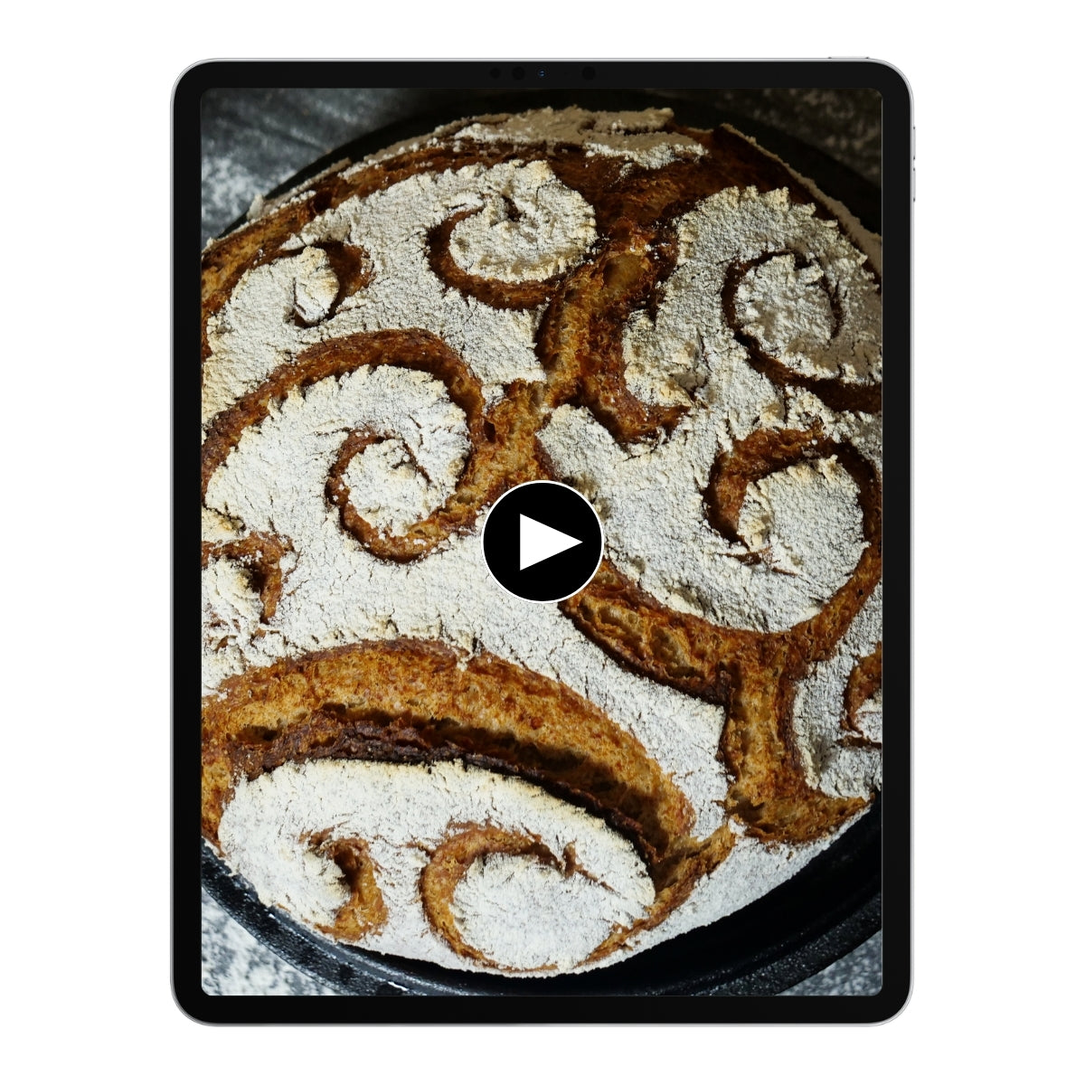 Roggen Feinschmecker Brot auf einem Tablet